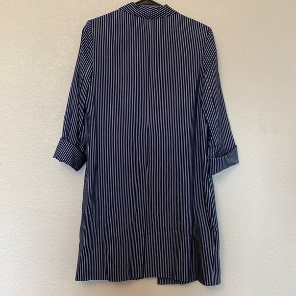 Alice + Olivia Kylie Shawl-Collar Striped Blazer In Love Me Stripe - Medium - Picture 6 of 7